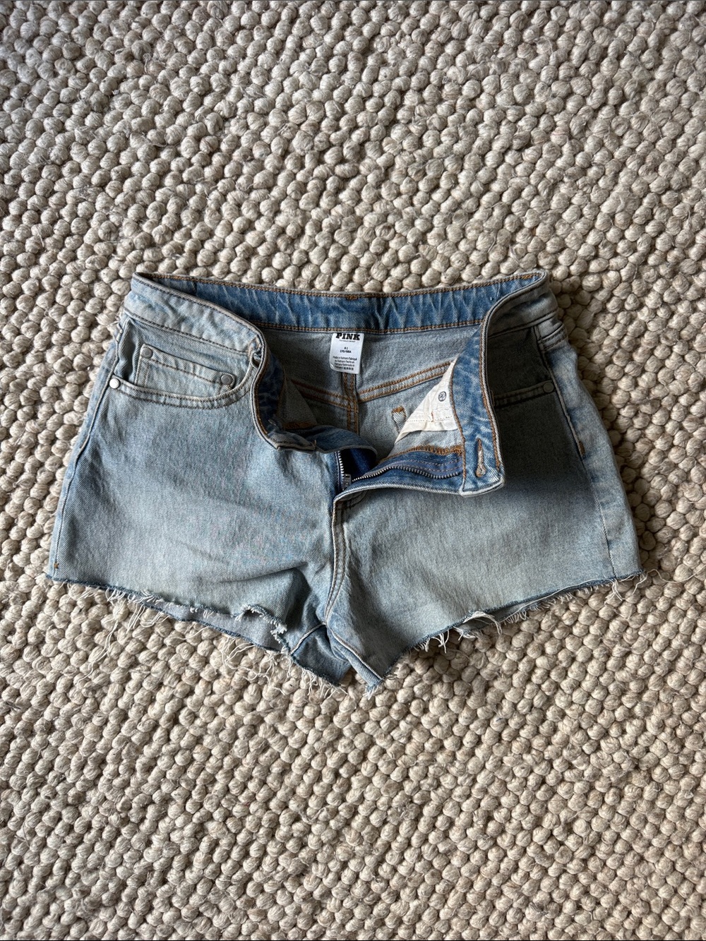 Victoria's Secret Light Wash Denim Cutoff Shorts